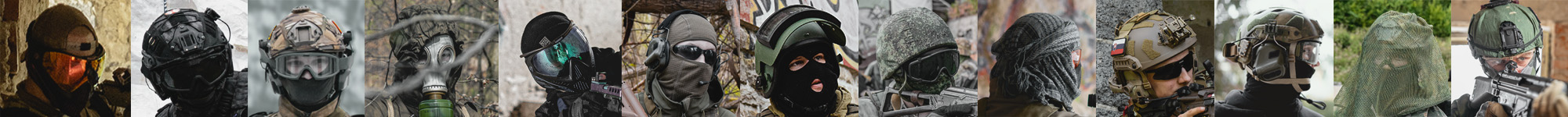 Airsoft players composition